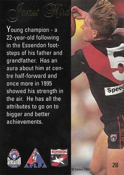 1995 Select AFL Sensation #28 James Hird Back